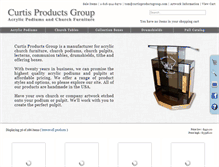 Tablet Screenshot of curtisproductsgroup.com